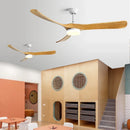 GobekUsa 70" Wooden Ceiling Fan with Light Dual-Function Motor for All Seasons