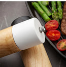 GobekUsa 6-Inch Manual Wooden Salt Pepper Grinder, Multi-Purpose Ceramic Kitchen Tool