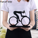GobekUsa Cyclist Sculpture Figurine Abstract Art Home Decor Champion Athlete