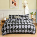 GobekUsa Geometric Stripes Bedding Set: Duvet Cover, Bed Sheets, Pillowcases
