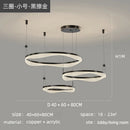 GobekUsa LED Ring Pendant Chandelier for Living Room Bedroom and Dining Room