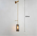 GobekUsa Glass Wall Art Light: Modern Loft Style Decor for Living Room, Bathroom, Dining Room