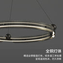 GobekUsa Light Luxury Circle LED Living Room Chandelier