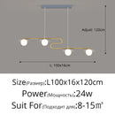 GobekUsa Dimmable Led Ceiling Chandelier for Living Room, Dining Table, Kitchen - Modern Indoor Lighting Fixture