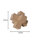 GobekUsa Cube Block Sculpture Resin Desk Decoration Modern Artwork Ornament