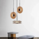 GobekUsa Glass Art Chandelier: Nordic Minimalist LED Pendant Light for Home, Cafe, Bar