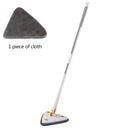 GobekUsa 360 Rotating Telescopic Triangle Floor Mop & Window Squeegee