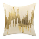 GobekUsa Luxe Metallic Stripes Velvet Cushion Cover: Midcentury Modern Throw Pillow Case