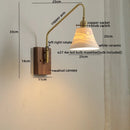 GobekUsa Copper Ceramic LED Wall Lamps Modern Style for Bedroom Living Room Bar