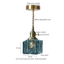 GobekUsa Clear Glass LED Pendant Light for Bedside Living Dining Decor