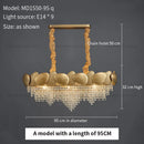 GobekUsa Elegant Crystal Chandelier for Villa Hotel Project Bedroom Restaurant Living Room