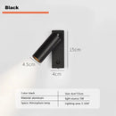 GobekUsa LED Wall Light: Modern Rotation Headboard Reading Lights for Bedroom, Living Room
