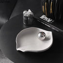 GobekUsa Leaves Tray Jewelry Stand - Multicolour Earrings & Necklace Display Plate