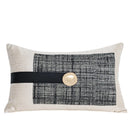 GobekUsa Luxe Flannelette Leather Patchwork Cushion Covers for Modern Home Decor