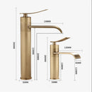 GobekUsa Bronze Bathroom Sink Faucet Hot & Cold Brass Basin Mixer Water Tap