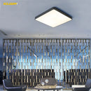 GobekUsa LED Ceiling Lights for Living Room Bedroom - Ultra-thin 5cm Iron Square Round Black/White