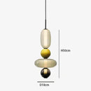GobekUsa Candy Glass Ceiling Hanging Chandelier for Loft Living Room