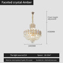 GobekUsa French Bead Chain Crystal Chandelier for Luxury Spaces