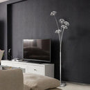 GobekUsa Crystal Dandelion LED Floor Lamp for Living Room Bedroom Decor