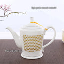 GobekUsa Blue White Porcelain Tea Pot 660ml - Traditional Chinese Kung Fu Teaware