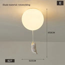 GobekUsa Kids Bear LED Ceiling Light - Designer Bedroom Pendant Lamp