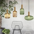 GobekUsa Colorful Glass Pendant Lights Living Room Bedside Lamp LED Hanging Lighting