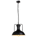 Vintage Black Metal Dome Pendant Light