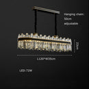 GobekUsa Crystal Chandelier Round Light Fixture for Luxury Living Room Décor