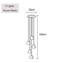 GobekUsa Crystal Ball Chandelier: Long Adjustable Staircase Pendant Light perfect for Home & Restaurant