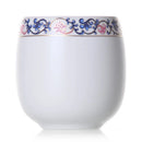 GobekUsa Ceramic Kung Fu Tea Cup With Handle White Porcelain Drinkware