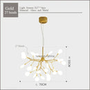2024 GobekUsa Nordic Firefly LED Chandelier - Ideal for Living Room, Bedroom, Dining Room