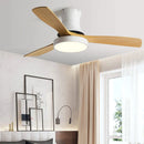 GobekUsa Low Profile Ceiling Fan Light with Black ABS Blades and Control - Indoor Use