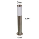 GobekUsa Black Silver Landscape Bollard Path Light for Garden Decoration