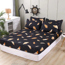 GobekUsa Golden Feather Fitted Sheet Set: 120/150/180Cm + 2 Pillowcases