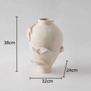 GobekUsa Abstract Art Ceramic Vase for Desk Decoration and Room Aesthetic