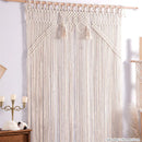 GobekUsa Boho Macrame Tassel Curtain Tapestry for Wedding Décor & Window Treatment