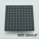 GobekUsa 12" Matte Black Rainfall Shower Head Set with Shower Arm