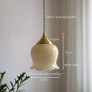 GobekUsa Glass Copper Led Pendant Light: Nordic Modern Loft Decor for Bedroom, Kitchen, Bar