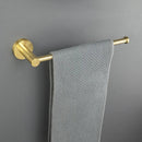 GobekUsa Brushed Gold Bath Hardware Set: Paper Holder, Towel Bar, Robe Hook - Wall Mount Bathroom Accessories