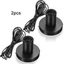 GobekUsa Black Metal Lamp Base with Switch & Plug for E26 E27 Bulbs
