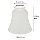 GobekUsa Frosted Glass Bell Shades - Ceiling Fan Chandelier Wall Sconces Replacements