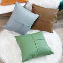 GobekUsa Ivory Leather Pillow Cover 45x45cm for Home Decoration