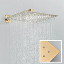 GobekUsa Gold Digital Display Shower Set with Rainfall Head - Waterfall Bath Shower System