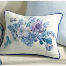 GobekUsa Iris Flowers Butterfly Purple Watercolor Pillow Case 45x45cm