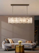 GobekUsa Dimmable LED Marble Art Chandelier Ceiling Light for Dinning Room
