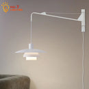 GobekUsa Cream Wind Rotating Wall Lamp Swing Arm for Interior Lighting