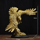 GobekUsa Dapeng Eagle Wings Resin Art Statue Ornament for Home and Office Decor