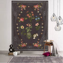 GobekUsa Botanical Sketch Tapestry Wall Hanging - Boho Aesthetic Room Decor