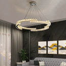 GobekUsa Crystal Ceiling Chandelier, Stainless Steel Mirror Led Indoor Lighting
