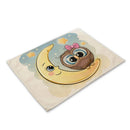 GobekUsa Cute Owl Animal Placemat Music Bird Kitchen Dining Table Mats Coaster Bowl Cup Mat
